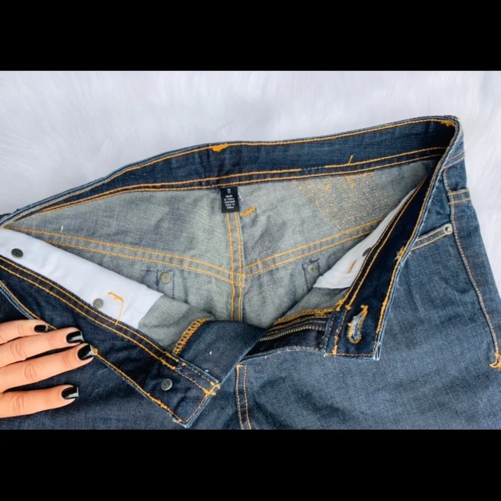 💋 SOLD💋 Hurley Dark Wash Midrise Straight Leg Jeans - Picture 7 of 9